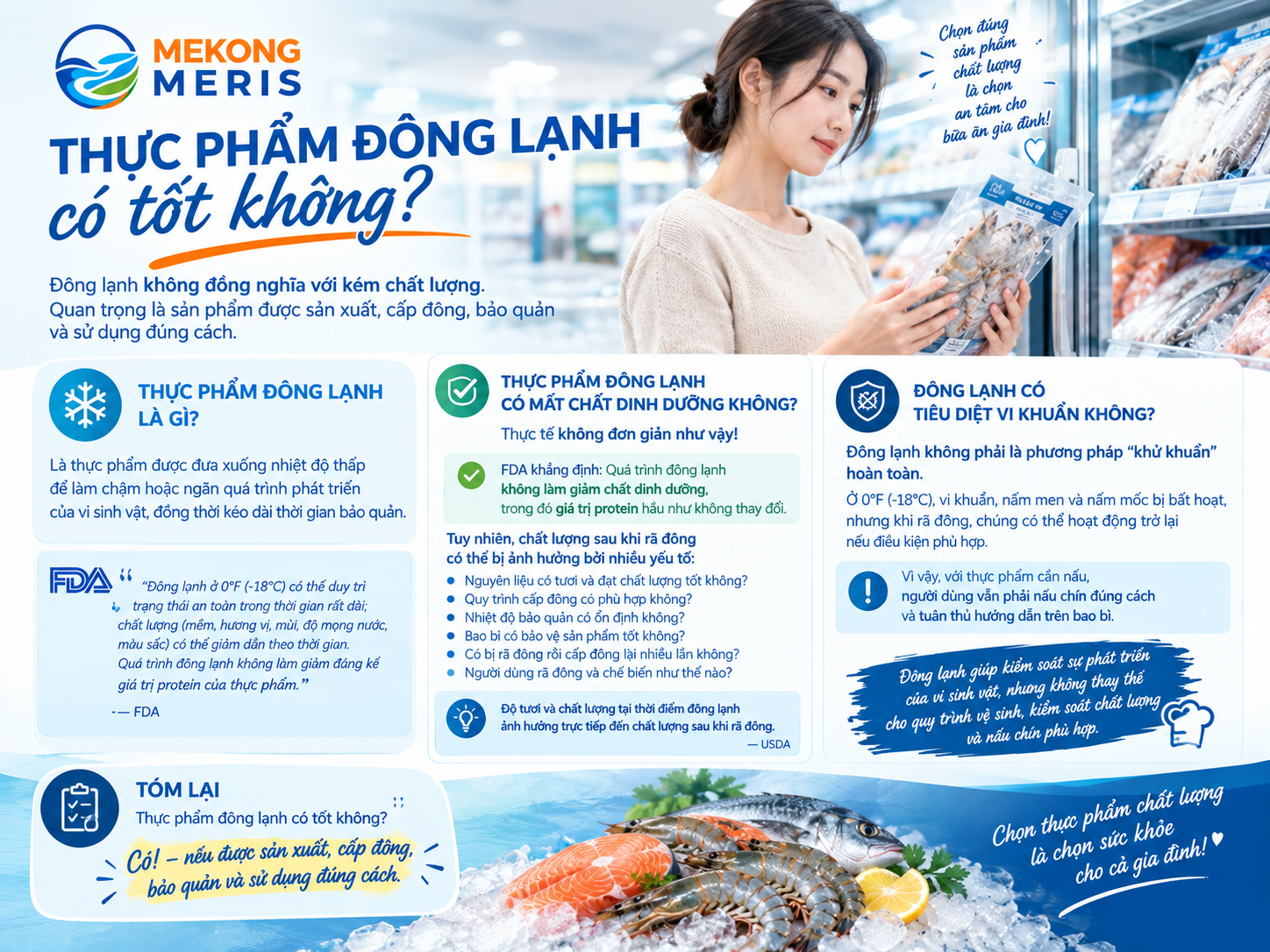 thực phẩm đông lạnh có tốt không